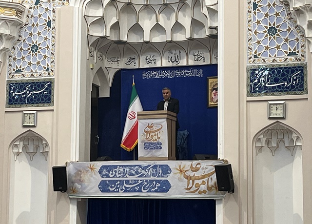 سخنراني مديرعامل شركت گاز استان اردبيل در مراسم عبادي سياسي نماز جمعه
