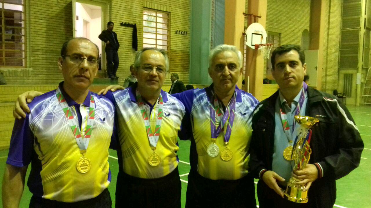 کسب مقام قهرمانی تیم شرکت گاز استان اردبیل در رشته تنیس روی میز